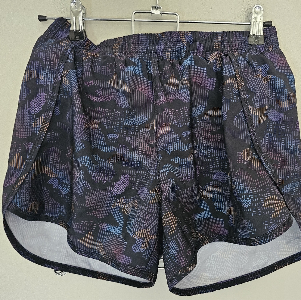 All in Motion Multicolor Patterned Athletic Running Shorts Kids Sz XL (14/16)